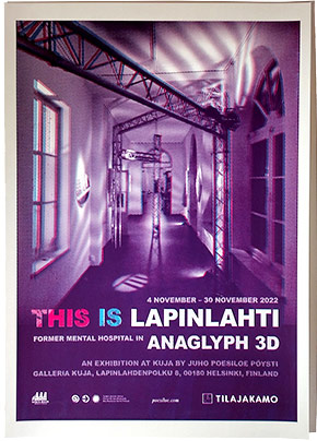 Juho Poesiloe Pöysti: This is Lapinlahti exhibition poster